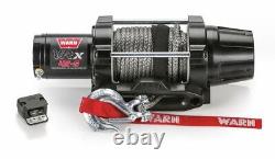 Warn VRX 45-S Powersport Winch 50' of 1/4 synthetic rope 4500 lbs Corded Re