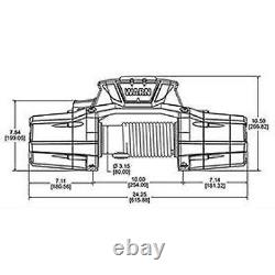 Warn ZEON Platinum 12-S Recovery Winch with Spydura Synthetic Rope 95960