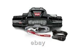 Warn Zeon 12-S Black 12k LB Rated 80'x38 Synthetic Spydura Pro Rope Winch