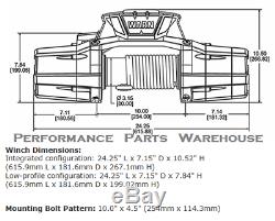 Warn Zeon 12-s Platinum Winch Ultimate Performance Synthetic Rope, 12000 Lb 12k