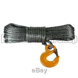 Warrior Black Edition Synthetic Winch Rope Line 10mm x 30m with 8600kg MBL