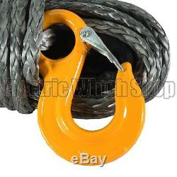 Warrior Black Edition Synthetic Winch Rope Line 11mm x 30m with 10800kg MBL