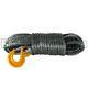 Warrior Black Edition Synthetic Winch Rope Line 12mm X 30m With 12000kg Mbl