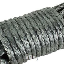 Warrior Black Edition Synthetic Winch Rope Line 12mm x 30m with 12000kg MBL