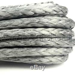 Warrior Black Edition Synthetic Winch Rope Line 12mm x 45m with 12000kg MBL