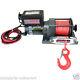 Warrior C2000 Ninja 12v Winch With Red Armortek Synthetic Rope