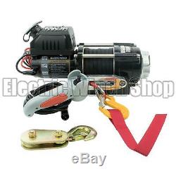 Warrior Ninja 2500lb 12v Electric Winch, Synthetic Rope, ATV, Utility, Boat, New
