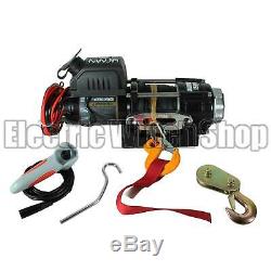 Warrior Ninja 3500lb 12v Electric Winch, Synthetic Rope, ATV, Utility, Boat, New