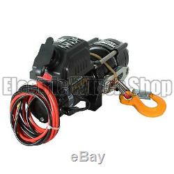 Warrior Ninja 3500lb 12v Electric Winch, Synthetic Rope, ATV, Utility, Boat, New