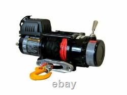 Warrior Ninja 4500lb 12v Electric Winch Synthetic Rope Utility Trailer Boat NEW