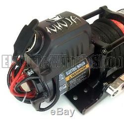 Warrior Ninja 4500lb 24v Electric Winch, Synthetic Rope, Utility, Trailer, Boat, New