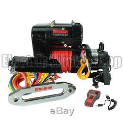 Warrior Predator 12v Twin Motor Winch with Synthetic Rope