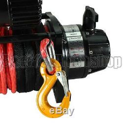 Warrior Predator 12v Twin Motor Winch with Synthetic Rope