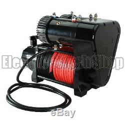 Warrior Predator 12v Twin Motor Winch with Synthetic Rope