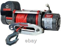 Warrior Samurai 12000 12v Next Generation V2 Electric Winch with Synthetic Rope