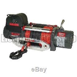 Warrior Samurai 9500 12v Next Generation V2 Electric Winch with Synthetic Rope