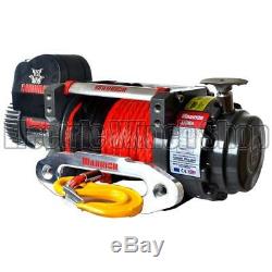 Warrior Samurai S17500 12v Winch with Synthetic Rope