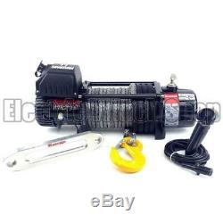 Warrior Spartan 12000lb 12v Electric Winch, Synthetic Rope, 4x4, Offroad, New