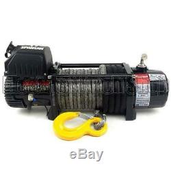 Warrior Spartan 12000lb 12v Electric Winch, Synthetic Rope, 4x4, Offroad, New