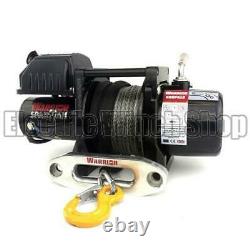 Warrior Spartan 6000lb 12v Electric Winch, Synthetic Rope, Heavy Duty, Recovery