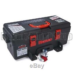 Warrior Trojan Portable 12v 4000lb / 1814kg Electric Winch Synthetic Rope