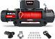 Winch 10000 Lb. Load Capacity Electric Winch Kit 12v Synthetic Rope, Waterproof E