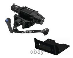 Winch Kit 5000 lb Wide For John Deere Gator XUV 590E S4 ALL (Synthetic Rope)