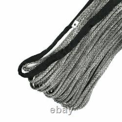 Winch Rope 10mm x 24m Dyneema Synthetic Rope Tow Recovery Offroad with Hook Wire