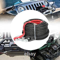 Winch Rope 10mm x 30m Synthetic For Dyneema Tow Recovery Cable 4WD 24360lbs UK