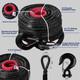 Winch Rope 10mm X 30m Synthetic For Dyneema Tow Recovery Cable 4wd 31000lbs Uk