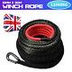 Winch Rope 10mm X 30m Synthetic Rope Tow Recovery 26500bs For Suv 4x4 Offroad Uk