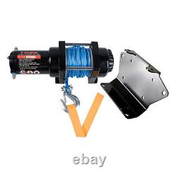 Winch with Synthetic Rope and Mount Plate 3500 lb