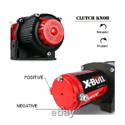 X-BULL 12V 4500LBS Synthetic Rope Electric Winch for Towing ATV/UTV Off Road