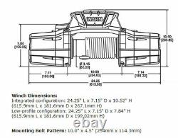 ZEON 10-S PLATINUM 10000 WARN Winch Hawse Fairlead 100' 3/8 synthetic rope 92815