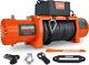 Zesuper 12v 13000-lb Load Capacity Electric Truck Winch Kit Synthetic Rope, Wate