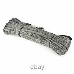 0.4x30m 1200lbs Polyester Treuil Crochet Câble Synthétique De Récupération De Remorquage De Voiture