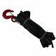 10mm Black Dyneema Sk75 Synthetic 12-strand Treuil Rope Avec Crochet Sélectionner La Longueur