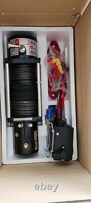 12v 9500lb Winch Off Road Recovery Synthetic Rope