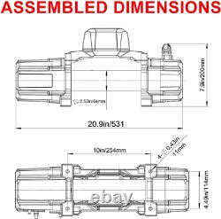 13500Lb, 2 en 1 télécommande infrarouge et filaire, Pour camion SUV Jeep Wat