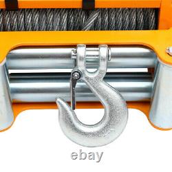 13500lb Electric Winch Synthetic Rope, Heavy Duty 44 Atv Recovery