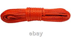 28M 12MM 13500 LBS corde de treuil synthétique verte avec crochet en fil 4X4 UHMPE