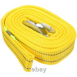 3 Pièces Corde de Treuil de Voiture Remorque Atv 4x4 Jaune Remorquage Synthétique