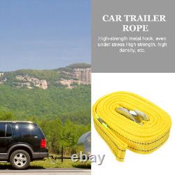 3 Pièces Corde de Treuil de Voiture Remorque Atv 4x4 Jaune Remorquage Synthétique
