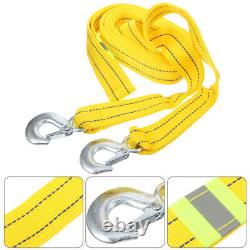 3 Pièces Corde de Treuil de Voiture Remorque Atv 4x4 Jaune Remorquage Synthétique