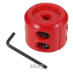 5 ensembles de protecteurs de cordon en caoutchouc rouge pour treuil ATV Stopper pour corde synthétique câble