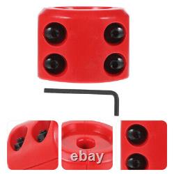 5 jeux de protecteur de corde en caoutchouc rouge pour treuil avec butoir pour corde synthétique