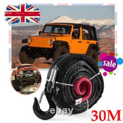 Câble de corde synthétique de treuil de 31000 LBs 30M d'urgence pour véhicule ATV Quad SUV