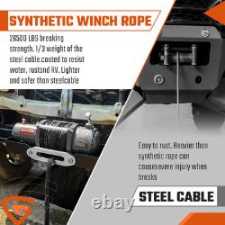 Câble de treuil synthétique Gearzaar 10mmx30m 12000 kg pour SUV et camion
