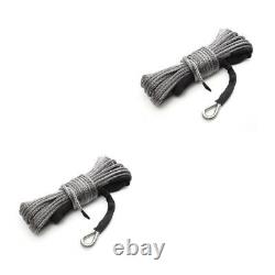 Câble de treuil synthétique enroulé bleu pour treuils ATV UTV SUV véhicule