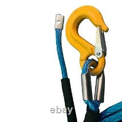 Corde de Treuillage Synthétique avec Crochet de Sécurité 9200kg MBL 10mm x 15m Récupération Offroad 4x4